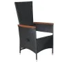 Garden dining set 3 pieces black by vidaXL, Garden sets - Ref: Foro24-3068705, Price: 353,30 €, Discount: %