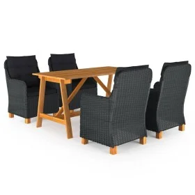 Dark Gray 5-Piece Garden Dining Set by vidaXL, Garden sets - Ref: Foro24-3068789, Price: 691,41 €, Discount: %