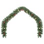 Guirnalda de Navidad decorada con bolas y luces LED 5 m