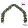 Guirnalda de Navidad decorada con bolas y luces LED 5 m