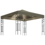Garden gazebo tent with LED light strip 3x3m taupe 180 g/m² by vidaXL, Tents and gazebos - Ref: Foro24-3070312, Price: 266,64...