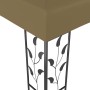 Garden gazebo tent with LED light strip 3x3m taupe 180 g/m² by vidaXL, Tents and gazebos - Ref: Foro24-3070312, Price: 266,64...