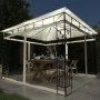 Gazebo with mosquito net and cream LED light strip 3x3x2.73m by vidaXL, Tents and gazebos - Ref: Foro24-3070314, Price: 352,5...