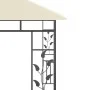 Gazebo with mosquito net and cream LED light strip 3x3x2.73m by vidaXL, Tents and gazebos - Ref: Foro24-3070314, Price: 352,5...