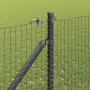Reja con postes Gris 1.2 x 10 m Acero