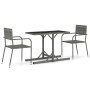 Graues 3-teiliges Garten-Essset von vidaXL, Gartensets - Ref: Foro24-3072480, Preis: 130,63 €, Rabatt: %