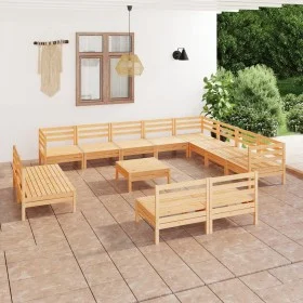 Garden furniture set 13 pieces solid pine wood by vidaXL, Garden sets - Ref: Foro24-3083169, Price: 531,60 €, Discount: %