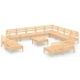 Gartenmöbel-Set 13-teilig aus massivem Kiefernholz von vidaXL, Gartensets - Ref: Foro24-3083169, Preis: 531,60 €, Rabatt: %