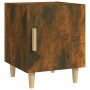 Mesitas de noche 2 uds madera contrachapada color roble ahumado de vidaXL, Mesitas de noche - Ref: Foro24-817310, Precio: 54,...