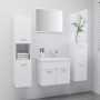 Badezimmermöbelset aus weißer Spanplatte von vidaXL, Badezimmermöbel - Ref: Foro24-3070910, Preis: 164,06 €, Rabatt: %