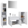 Conjunto de muebles de baño aglomerado blanco de vidaXL, Muebles de baño - Ref: Foro24-3070910, Precio: 164,06 €, Descuento: %