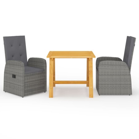 Graues 3-teiliges Garten-Essset von vidaXL, Gartensets - Ref: Foro24-3068710, Preis: 435,75 €, Rabatt: %