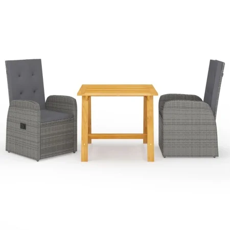 Graues 3-teiliges Garten-Essset von vidaXL, Gartensets - Ref: Foro24-3068710, Preis: 426,67 €, Rabatt: %