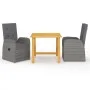 Graues 3-teiliges Garten-Essset von vidaXL, Gartensets - Ref: Foro24-3068710, Preis: 426,67 €, Rabatt: %