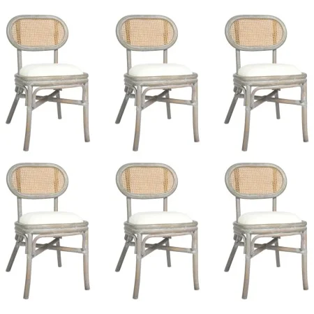Sillas de comedor 6 unidades lino gris de vidaXL, Sillas de comedor - Ref: Foro24-3071724, Precio: 510,04 €, Descuento: %