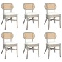 Sillas de comedor 6 unidades lino gris de vidaXL, Sillas de comedor - Ref: Foro24-3071724, Precio: 516,28 €, Descuento: %