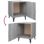 Nachttische 2 Stück Sonoma graues Sperrholz von vidaXL, Nachttische - Ref: Foro24-817318, Preis: 60,89 €, Rabatt: %