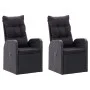 Juego de comedor para jardín 3 piezas negro de vidaXL, Conjuntos de jardín - Ref: Foro24-3068711, Precio: 406,96 €, Descuento: %