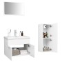 Weißes Badezimmermöbelset aus Holzwerkstoff von vidaXL, Badezimmermöbel - Ref: Foro24-3071450, Preis: 262,38 €, Rabatt: %
