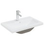Weißes Badezimmermöbelset aus Holzwerkstoff von vidaXL, Badezimmermöbel - Ref: Foro24-3071450, Preis: 262,38 €, Rabatt: %
