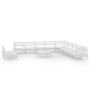 12-teiliges Gartenmöbel-Set aus massivem Kiefernholz weiß von vidaXL, Gartensets - Ref: Foro24-3083150, Preis: 609,76 €, Raba...