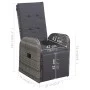 Graues 3-teiliges Garten-Essset von vidaXL, Gartensets - Ref: Foro24-3068712, Preis: 423,85 €, Rabatt: %