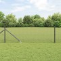 Reja con postes Gris 0.8 x 50 m Acero