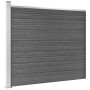 Black WPC fence panel set 353x146 cm by vidaXL, fence panels - Ref: Foro24-3070459, Price: 397,65 €, Discount: %