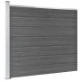 Set aus schwarzen WPC-Zaunpaneelen 353x146 cm von vidaXL, Zaunpaneele - Ref: Foro24-3070459, Preis: 416,01 €, Rabatt: %
