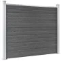Set aus schwarzen WPC-Zaunpaneelen 353x146 cm von vidaXL, Zaunpaneele - Ref: Foro24-3070459, Preis: 416,01 €, Rabatt: %
