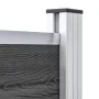 Set aus schwarzen WPC-Zaunpaneelen 353x146 cm von vidaXL, Zaunpaneele - Ref: Foro24-3070459, Preis: 416,01 €, Rabatt: %