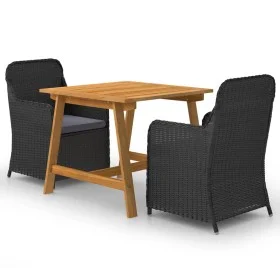 3-teiliges schwarzes Garten-Essset von vidaXL, Gartensets - Ref: Foro24-3068714, Preis: 360,01 €, Rabatt: %