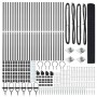 Reja con postes Gris 1.2 x 50 m Acero