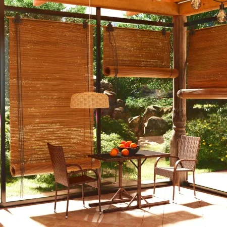 Juego de comedor para jardín de 3 piezas marrón de vidaXL, Conjuntos de jardín - Ref: Foro24-3072451, Precio: 168,73 €, Descu...