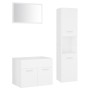 Engineered wood white bathroom furniture set by vidaXL, Bathroom furniture - Ref: Foro24-3070955, Price: 117,38 €, Discount: %