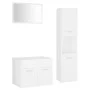 Engineered wood white bathroom furniture set by vidaXL, Bathroom furniture - Ref: Foro24-3070955, Price: 116,37 €, Discount: %