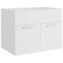 Badmöbel-Set aus weißem Holzwerkstoff von vidaXL, Badezimmermöbel - Ref: Foro24-3070955, Preis: 114,62 €, Rabatt: %