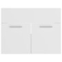 Engineered wood white bathroom furniture set by vidaXL, Bathroom furniture - Ref: Foro24-3070955, Price: 117,38 €, Discount: %