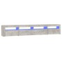 Mueble de TV con luces LED gris hormigón 240x35x40 cm de vidaXL, Muebles TV - Ref: Foro24-3152725, Precio: 154,41 €, Descuent...