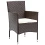 7-piece garden dining set in brown synthetic rattan by vidaXL, Garden sets - Ref: Foro24-3070754, Price: 681,41 €, Discount: %