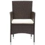 7-piece garden dining set in brown synthetic rattan by vidaXL, Garden sets - Ref: Foro24-3070754, Price: 681,41 €, Discount: %