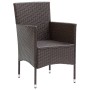 7-piece garden dining set in brown synthetic rattan by vidaXL, Garden sets - Ref: Foro24-3070754, Price: 650,73 €, Discount: %