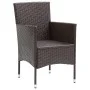 7-piece garden dining set in brown synthetic rattan by vidaXL, Garden sets - Ref: Foro24-3070754, Price: 681,41 €, Discount: %