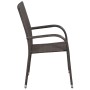 7-Piece Brown Synthetic Rattan Garden Dining Set by vidaXL, Garden sets - Ref: Foro24-3070757, Price: 535,90 €, Discount: %