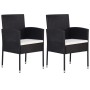 3-teiliges schwarzes Garten-Essset von vidaXL, Gartensets - Ref: Foro24-3068722, Preis: 200,88 €, Rabatt: %