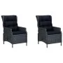 Juego de comedor para jardín 3 piezas gris oscuro de vidaXL, Conjuntos de jardín - Ref: Foro24-3068725, Precio: 590,44 €, Des...