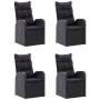 5-teiliges Garten-Esszimmerset schwarz von vidaXL, Gartensets - Ref: Foro24-3068766, Preis: 816,29 €, Rabatt: %