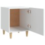Weiße Nachttische aus Sperrholz, 2 Einheiten von vidaXL, Nachttische - Ref: Foro24-812043, Preis: 66,91 €, Rabatt: %