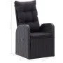 Juego de comedor para jardín 5 piezas negro de vidaXL, Conjuntos de jardín - Ref: Foro24-3068766, Precio: 762,93 €, Descuento: %