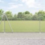 Reja con postes Plateado 1.2 x 10 m Acero